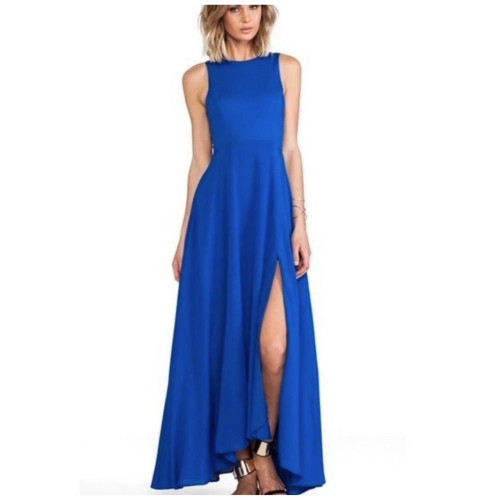 Naven Siren Gown in Vegas Blue Small